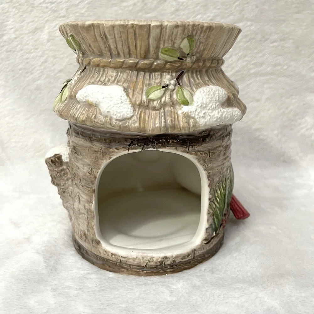 Yankee Tea Light Red‎ Cardinals Votive / Candle holder Winter Cardinals Vintage